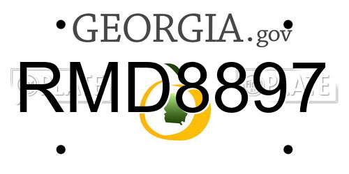 RMD8897 Georgia License Plate