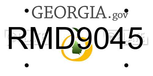RMD9045 Georgia License Plate