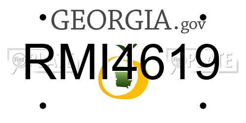 RMI4619 Georgia License Plate