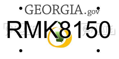 RMK8150 Georgia License Plate