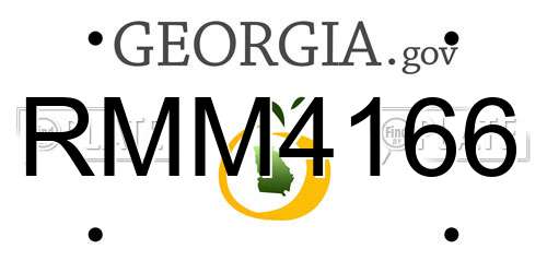 RMM4166 Georgia License Plate