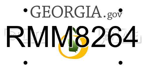 RMM8264 Georgia License Plate