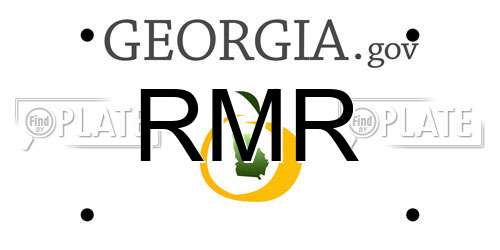 RMR Georgia License Plate