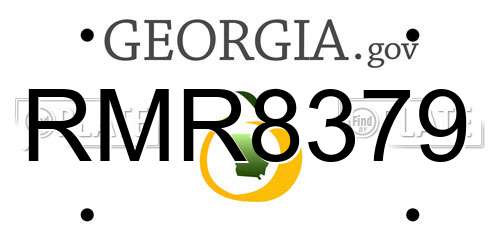RMR8379 Georgia License Plate