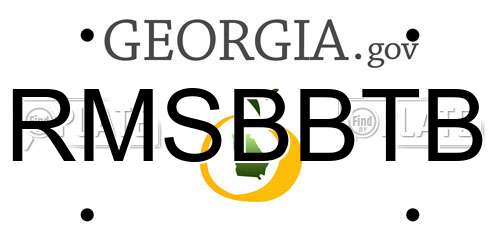 RMSBBTB Georgia License Plate
