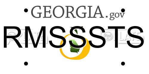 RMSSSTS Georgia License Plate
