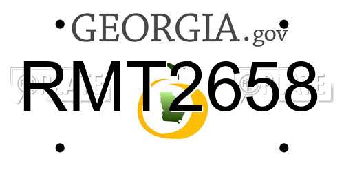 RMT2658 Georgia License Plate