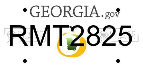 RMT2825 Georgia License Plate