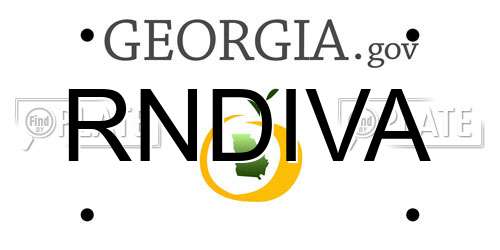 RNDIVA Georgia License Plate