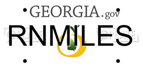 RNMILES Georgia License Plate