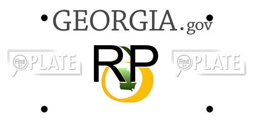 RP Georgia License Plate