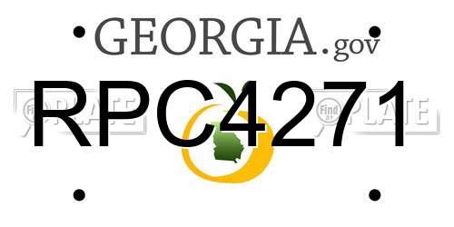 RPC4271 Georgia License Plate