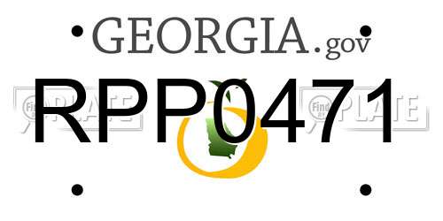RPP0471 Georgia License Plate