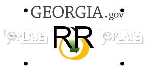 RR Georgia License Plate