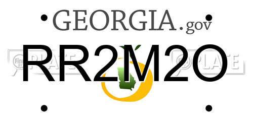 RR2M2O Georgia License Plate