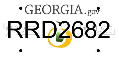RRD2682 Georgia License Plate
