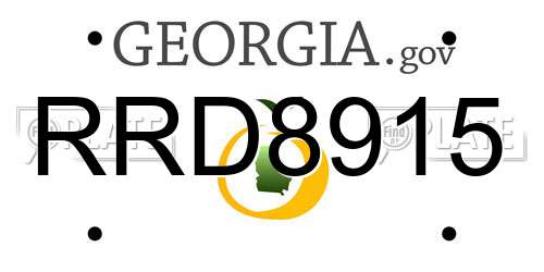 RRD8915 Georgia License Plate