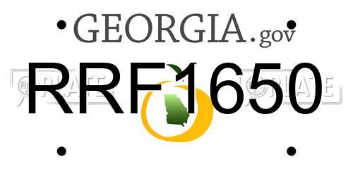 RRF1650 Georgia License Plate