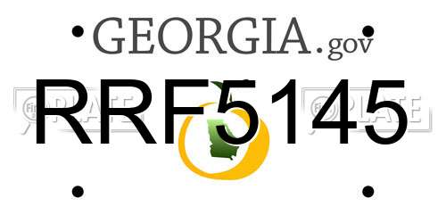RRF5145 Georgia License Plate