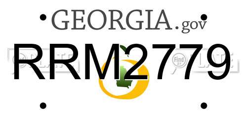 RRM2779 Georgia License Plate