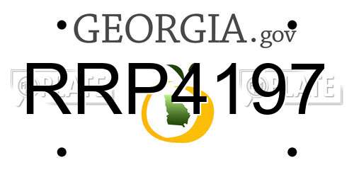 RRP4197 Georgia License Plate