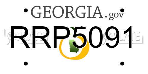 RRP5091 Georgia License Plate