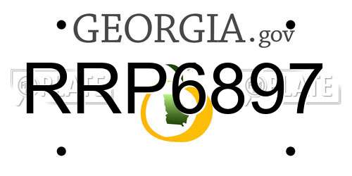 RRP6897 Georgia License Plate