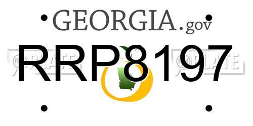 RRP8197 Georgia License Plate