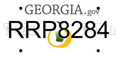 RRP8284 Georgia License Plate
