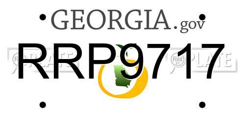 RRP9717 Georgia License Plate