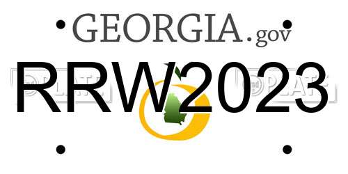 RRW2023 Georgia License Plate