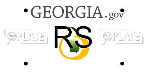 RS Georgia License Plate