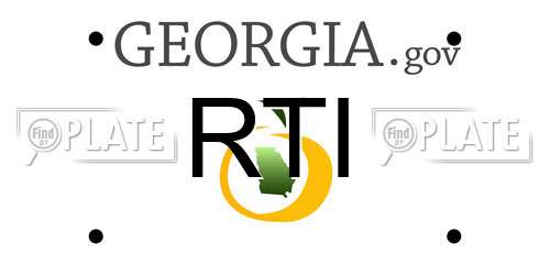 RTI Georgia License Plate