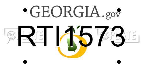 RTI1573 Georgia License Plate