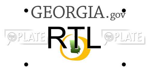 RTL Georgia License Plate