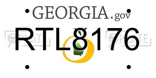 RTL8176 Georgia License Plate