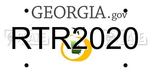 RTR2020 Georgia License Plate