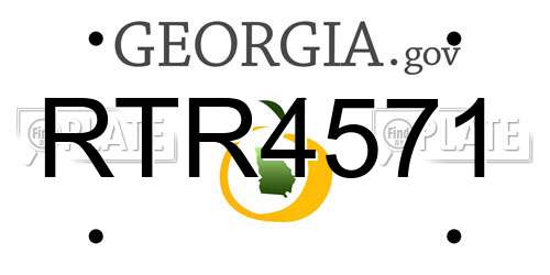 RTR4571 Georgia License Plate