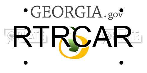 RTRCAR Georgia License Plate