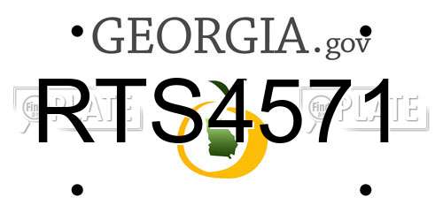 RTS4571 Georgia License Plate