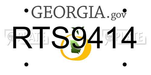 RTS9414 Georgia License Plate
