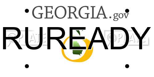 RUREADY Georgia License Plate