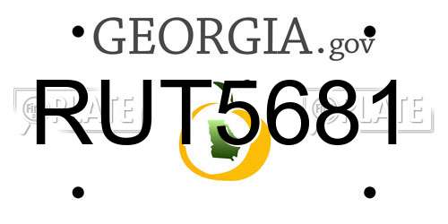 RUT5681 Georgia License Plate