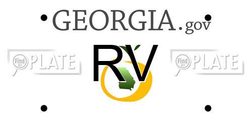 RV Georgia License Plate