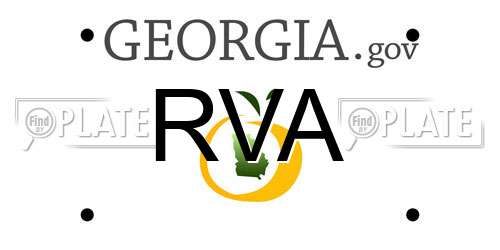 RVA Georgia License Plate