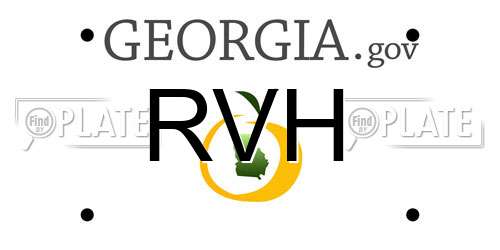 RVH Georgia License Plate