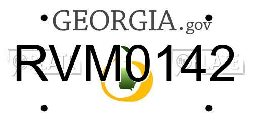 RVM0142 Georgia License Plate