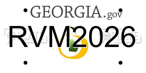 RVM2026 Georgia License Plate