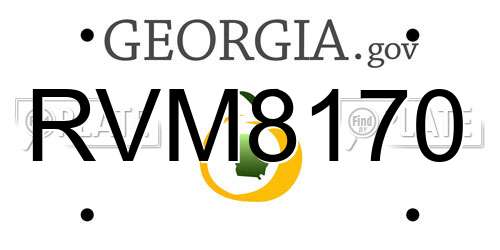 RVM8170 Georgia License Plate
