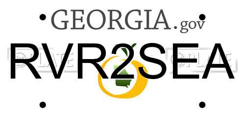 RVR2SEA Georgia License Plate